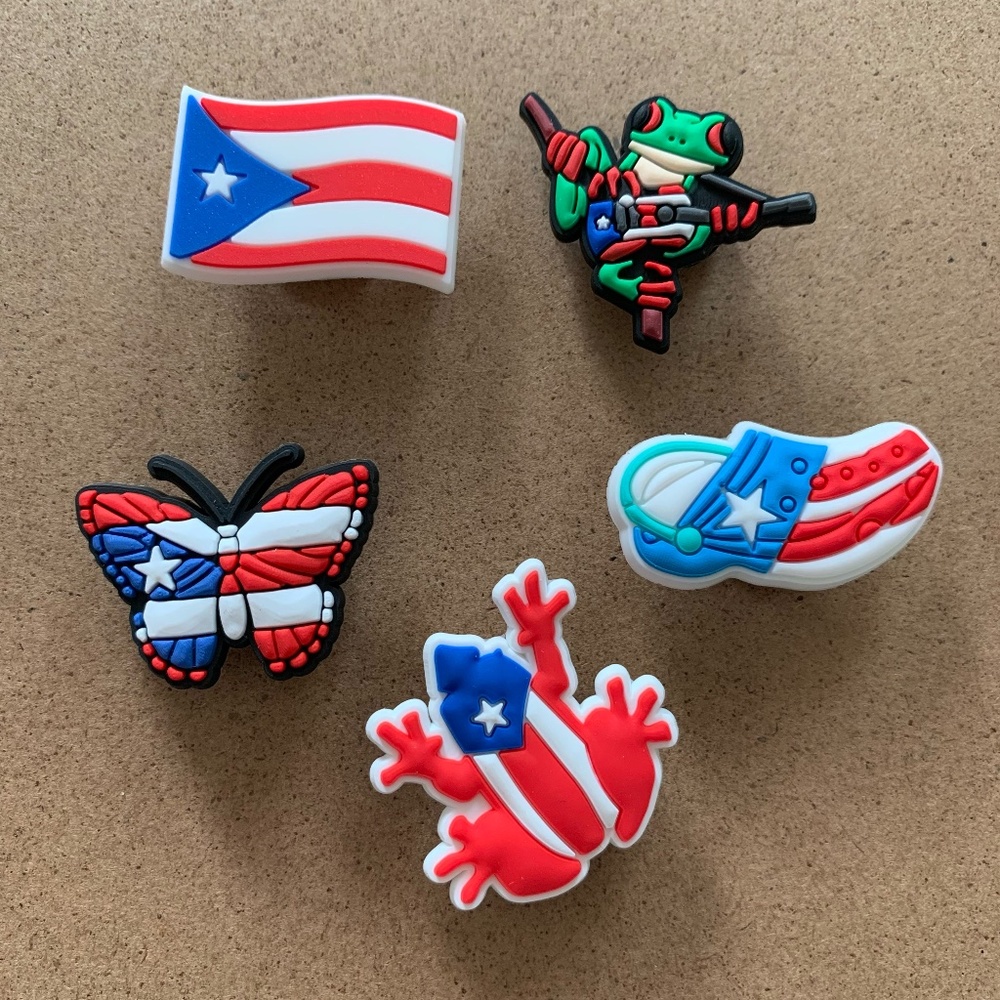Puerto Rico Croc Charm Set